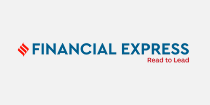 Financial Express red to lead logo